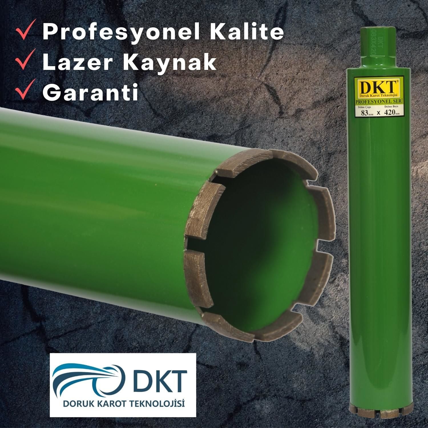 71x420 mm Karot Ucu Lazer Kaynaklı