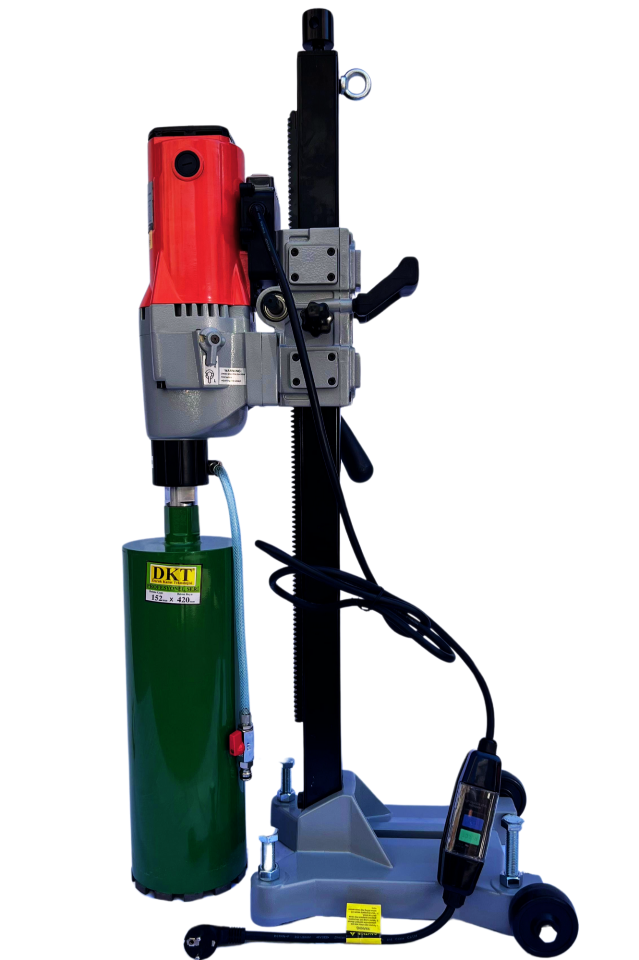 DKT 255C Karot Makinası 2800 Watt Sabit Sehpa 2 Vites Tekerli