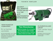 DMP-500 ENDÜSTRİYEL TİP AKILLI LCD EKRANLI KAROT MOTORU 3500 WATT