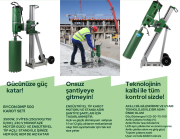 BYCON DMP 500 AKLILLI LCD EKRANLI AÇILI SEHPALI KAROT SETİ